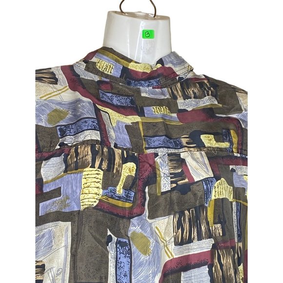 Robert Alan Dress Shirt silk XL Short Sleeve - Picture 6 of 9